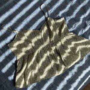 Floral Green Women's Tank top